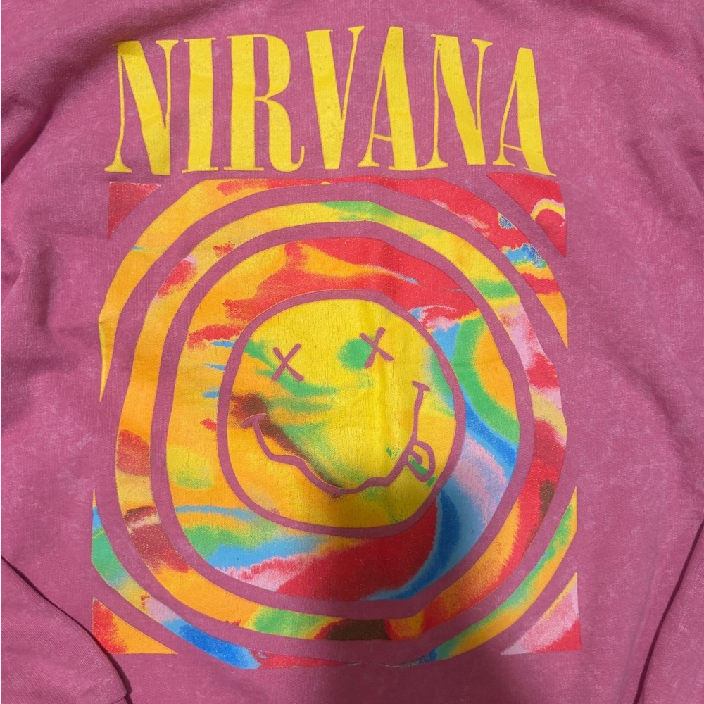 NIRVANA Pink Graphic Tee - Picture 6 of 8